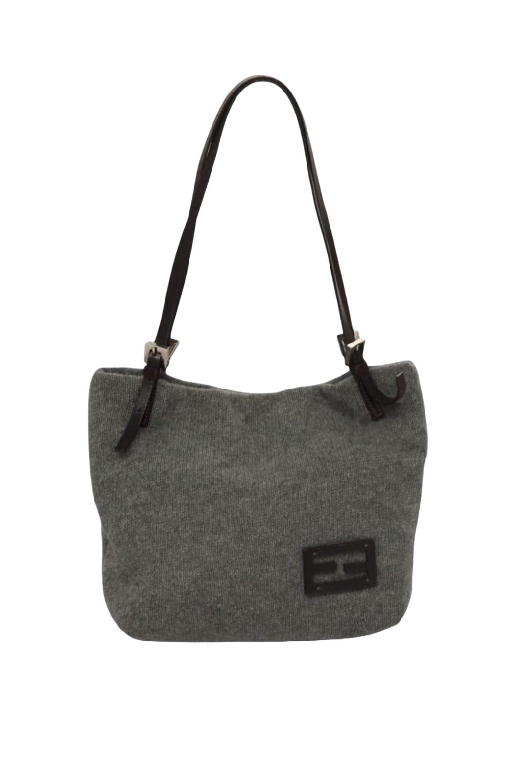 Fendi Grey Knit Tote