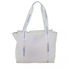 Load image into Gallery viewer, Chanel Blue and White Tote
