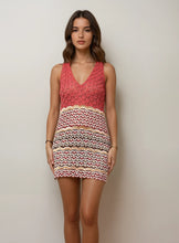 Load image into Gallery viewer, Missoni Pink Printed V-neck Mini Dress
