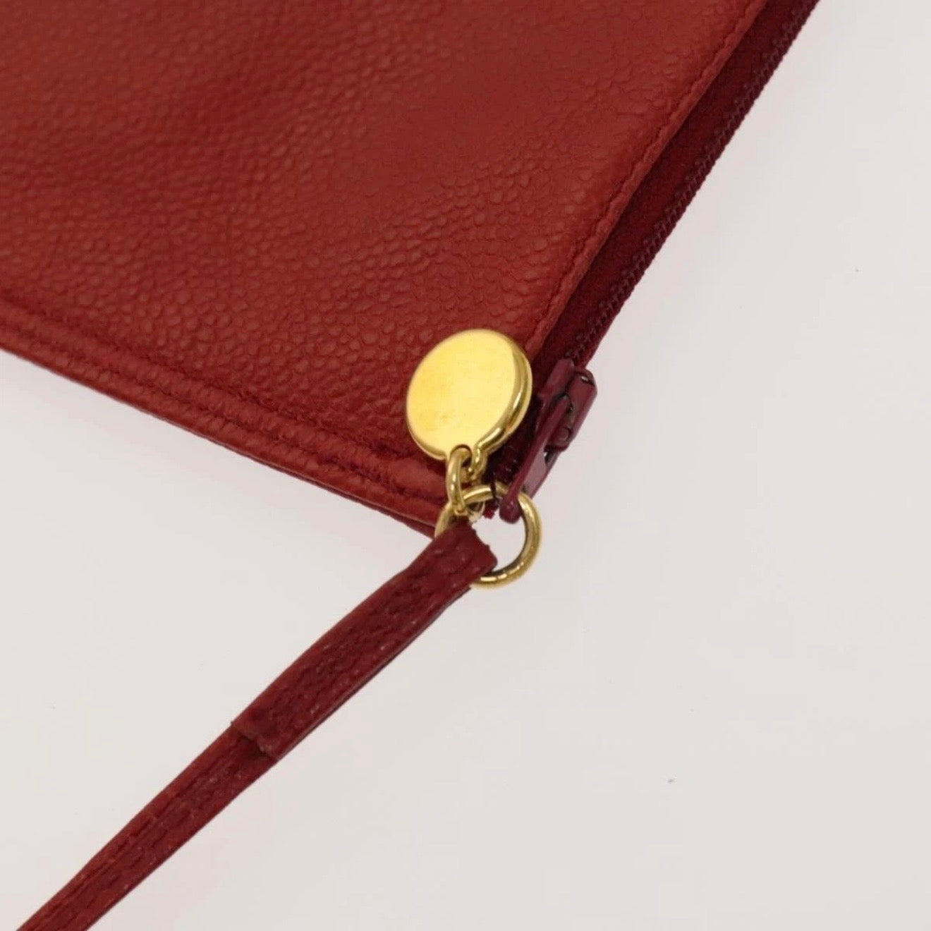 Chanel Red Leather Cutout Tote