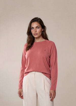 YSL Pink Logo Sweater