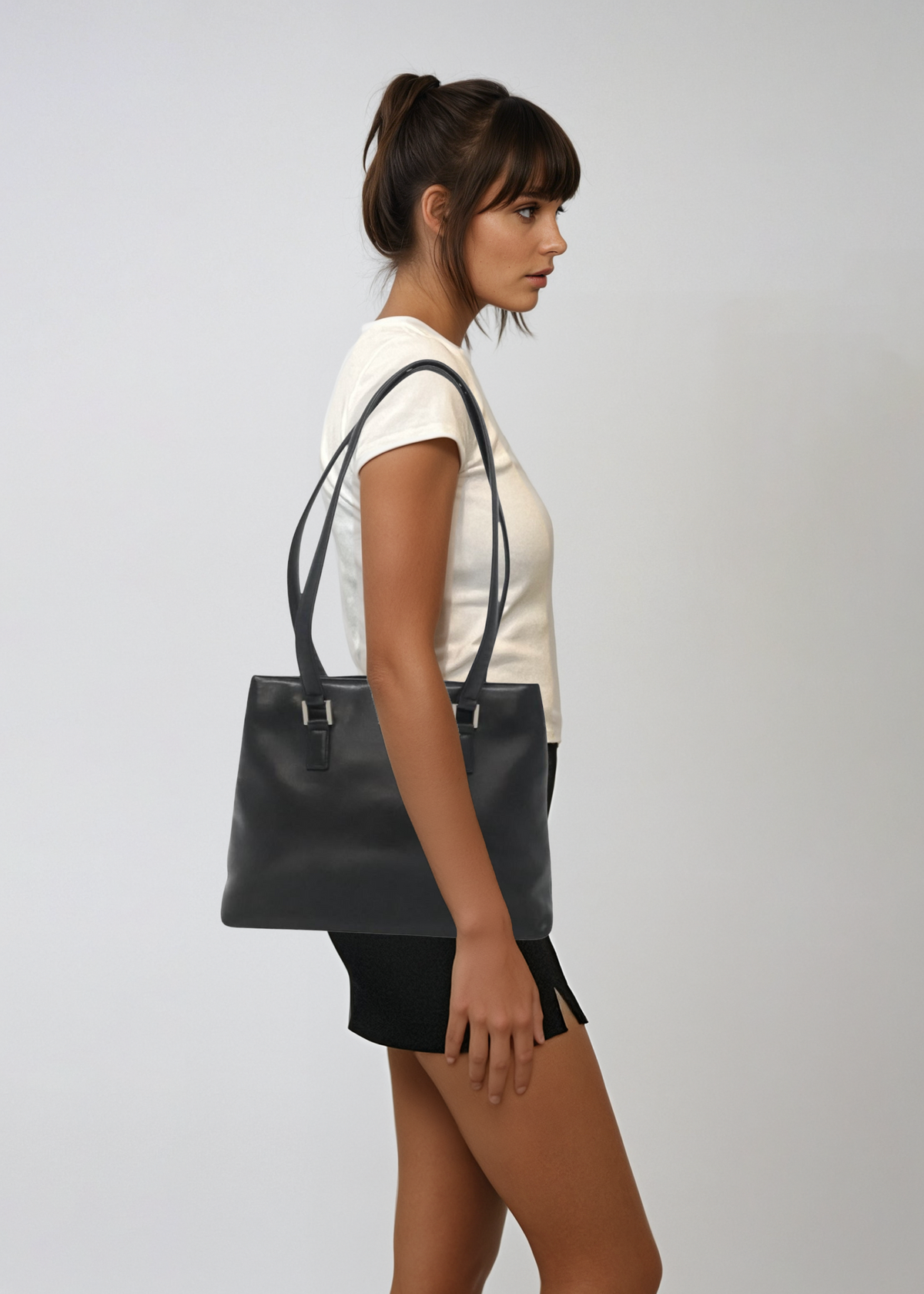 Chanel Black Leather Tote