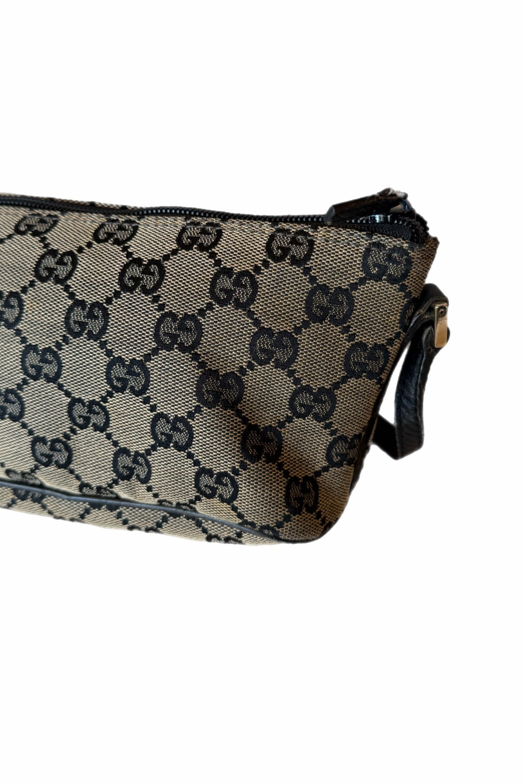 Gucci Navy Monogram Boat Pochette