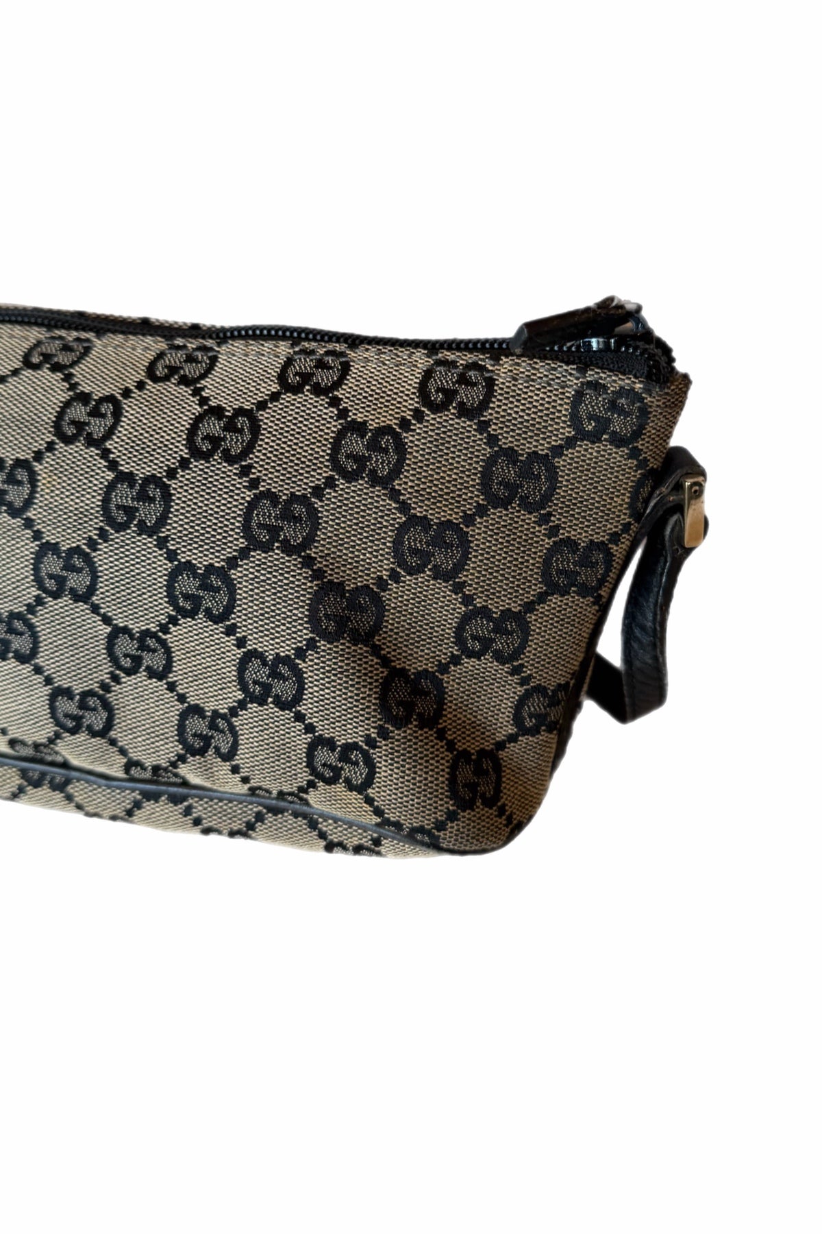 Gucci Navy Monogram Boat Pochette