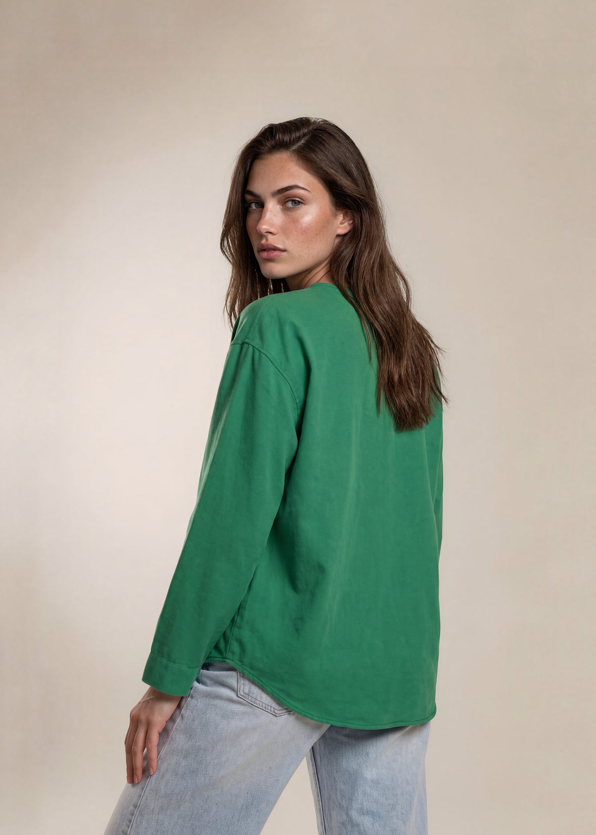 Saint Laurent Green and Gold Blazer Top