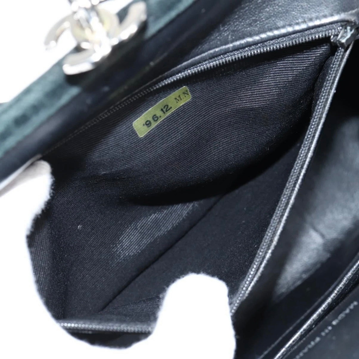 Chanel Black Velvet Handbag