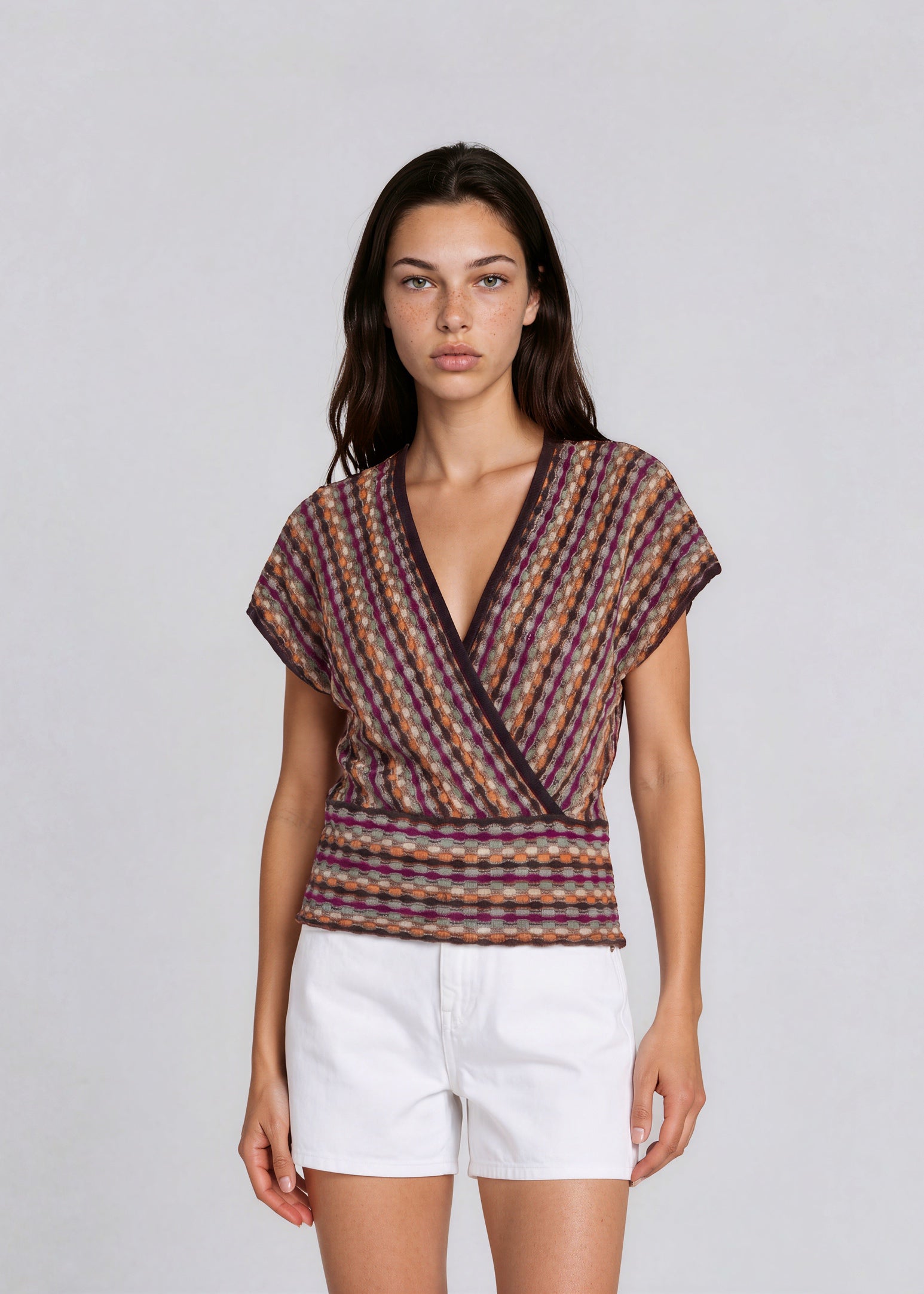 Missoni Printed V-neck Sweater Tee