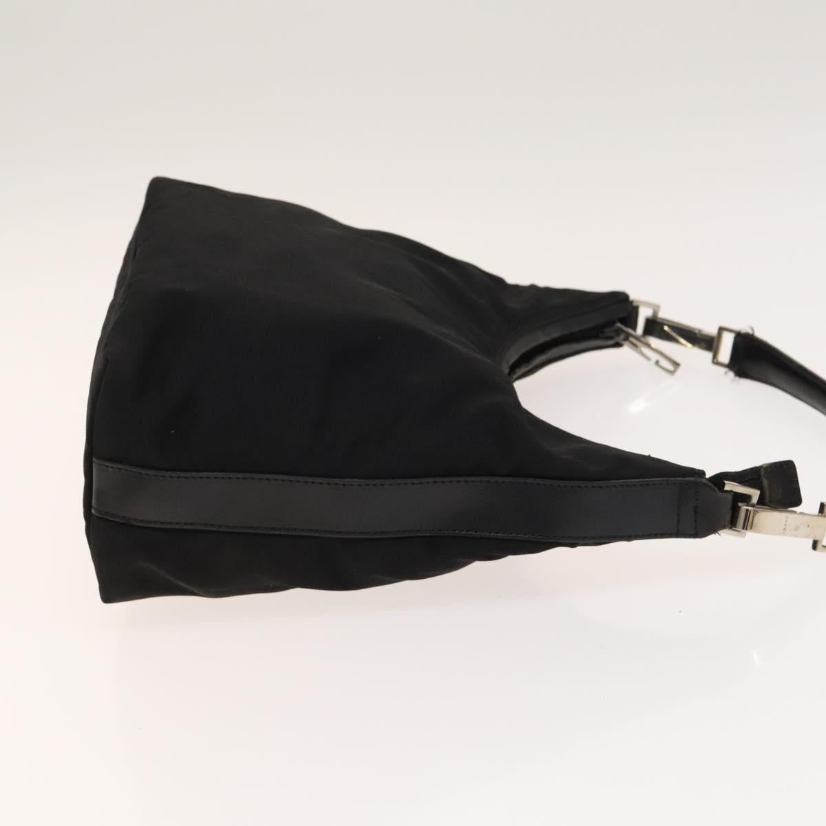 Gucci Black Canvas and Leather Shoulder Bag