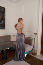 Load image into Gallery viewer, Cavalli Backless Beaded Gown
