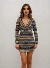 Load image into Gallery viewer, Missoni Striped V-neck Mini Dress
