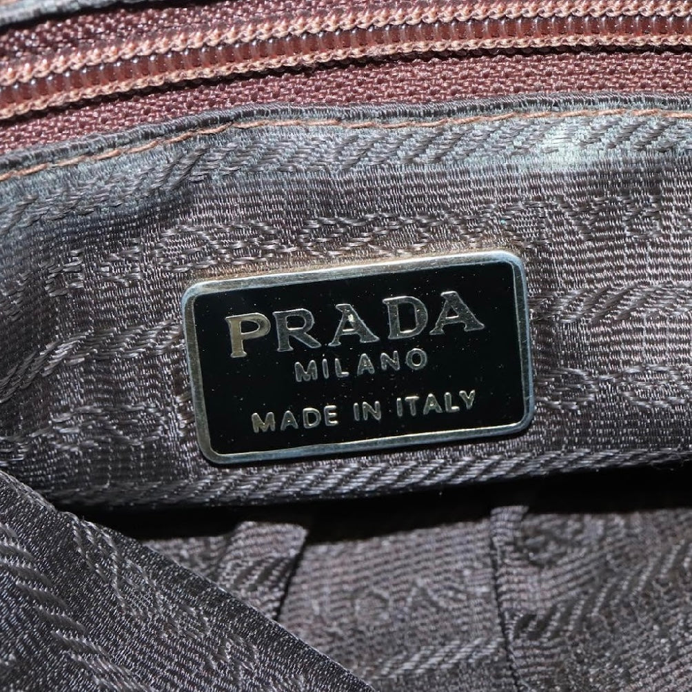 Prada Burnt Orange Chain Shoulder Bag
