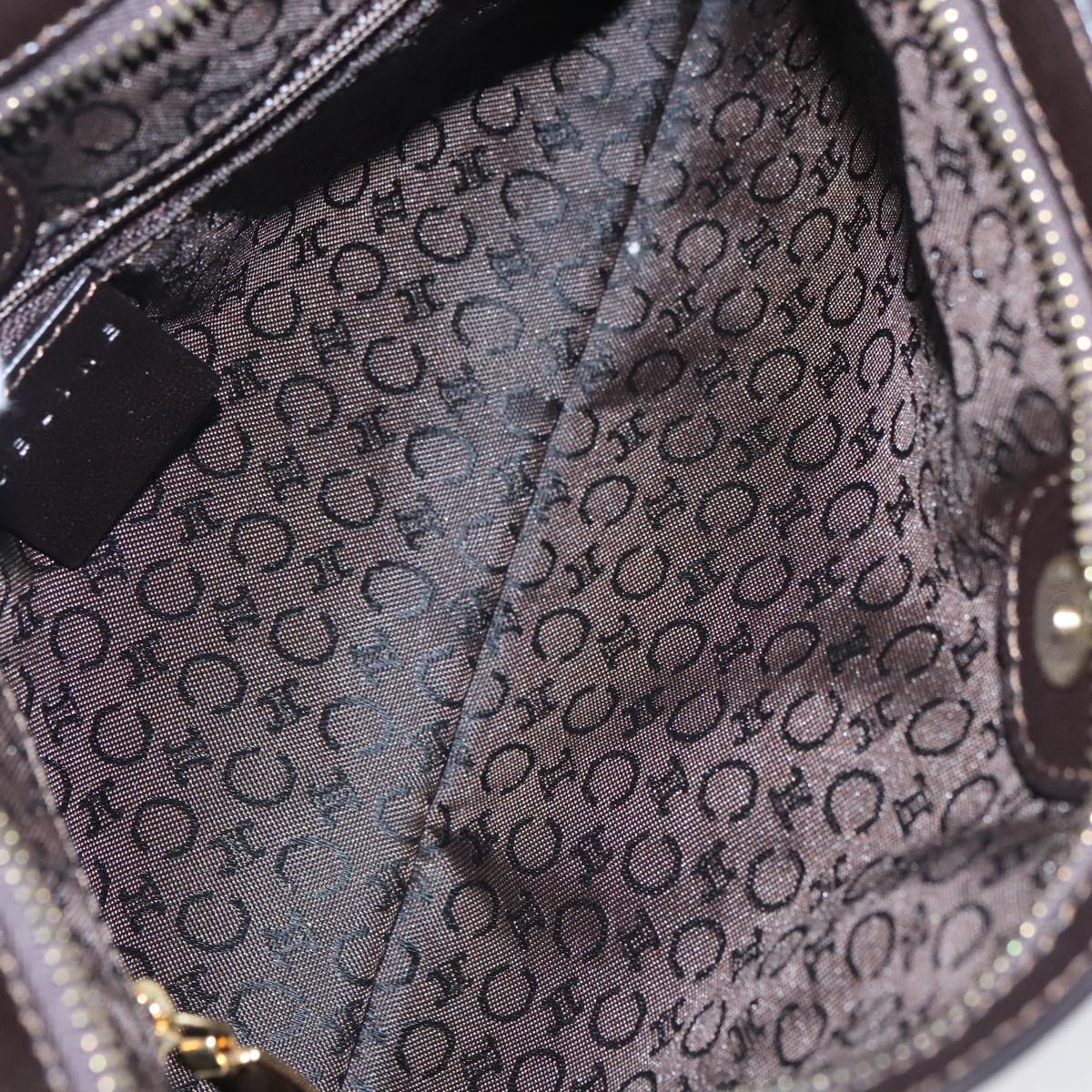 Celine Houndstooth Chain Clutch Bag