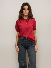 Load image into Gallery viewer, Celine Red Polo
