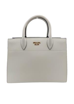 Prada White Saffiano Handbag