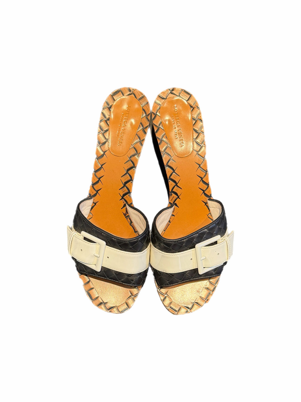 Bottega Veneta Black Intrecciato Sandals