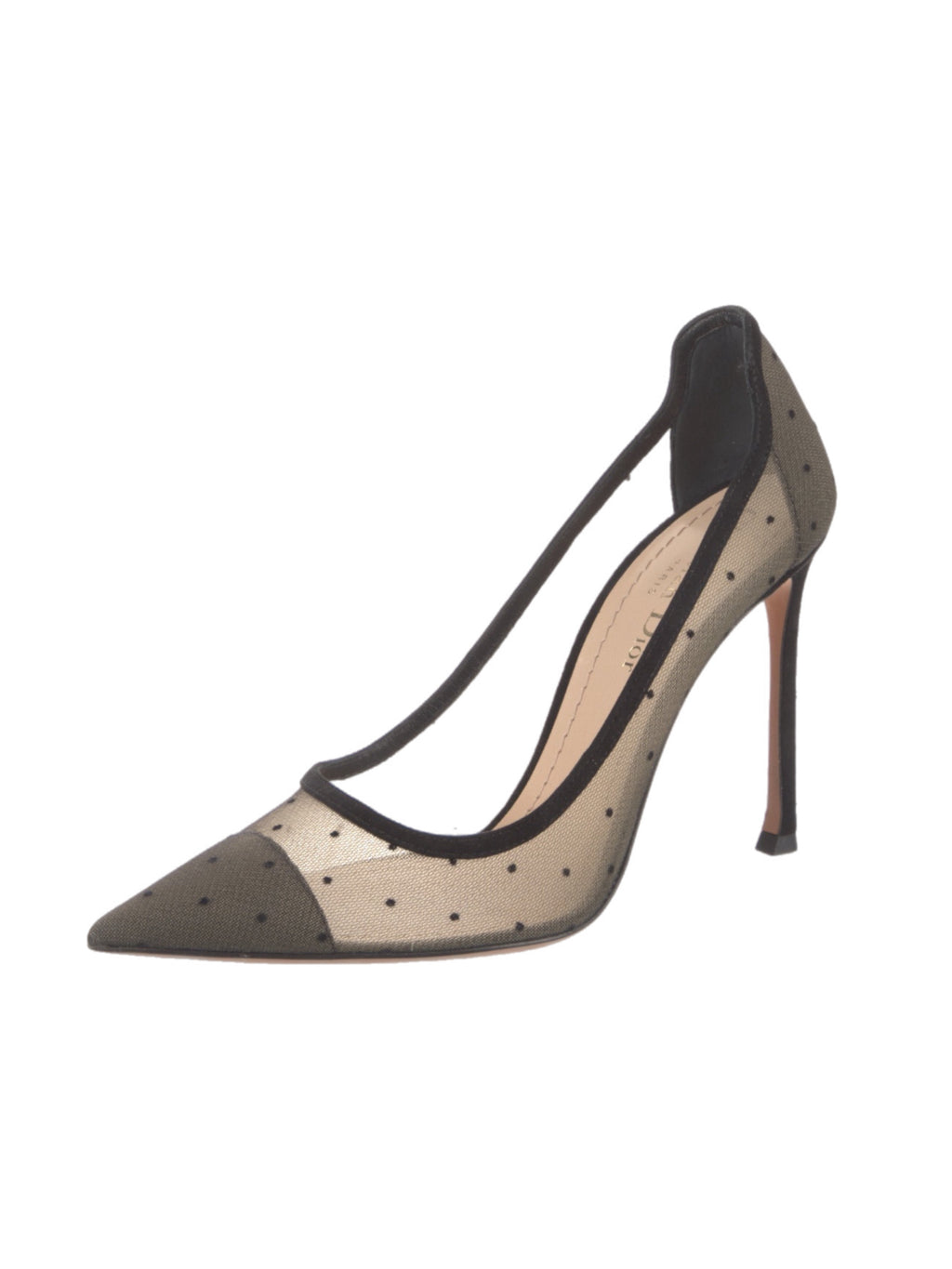 Dior Mesh Polka Dot Pumps