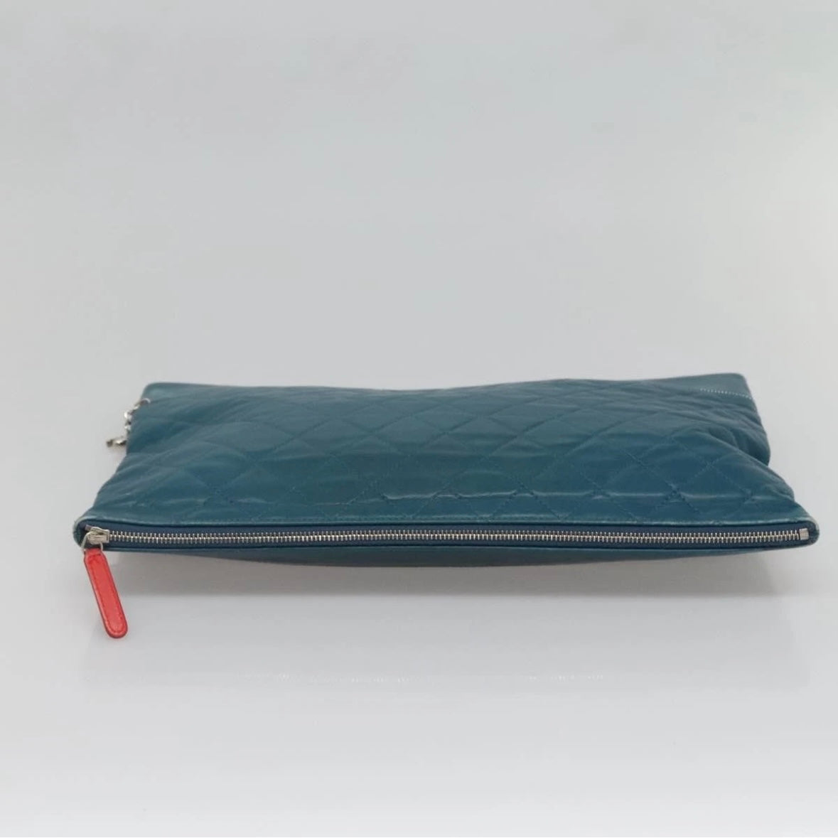 Chanel Blue Leather Clutch