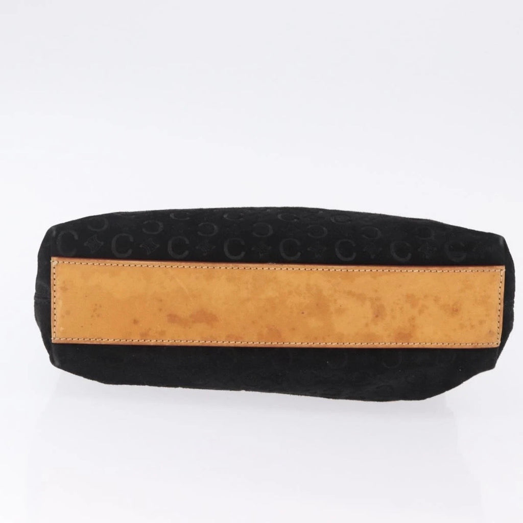 Celine Black Monogram Suede Handbag