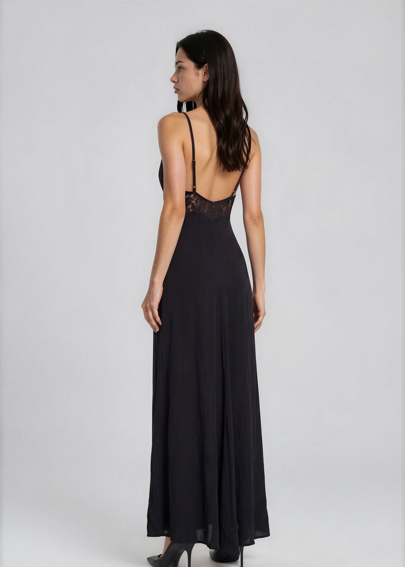 Black and Lace Gown