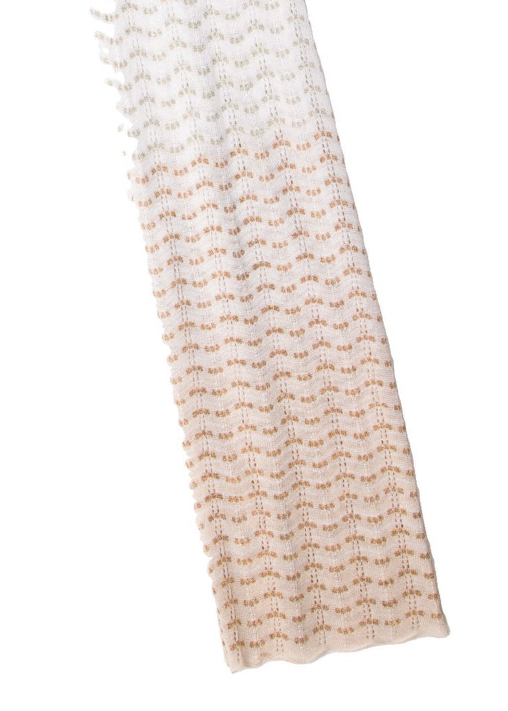 Missoni White and Blue Ombre Scarf/Sarong