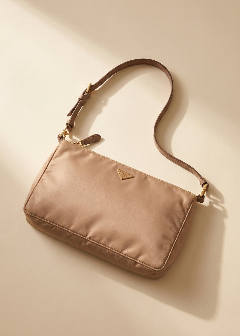 Prada Mauve Satin Pochette