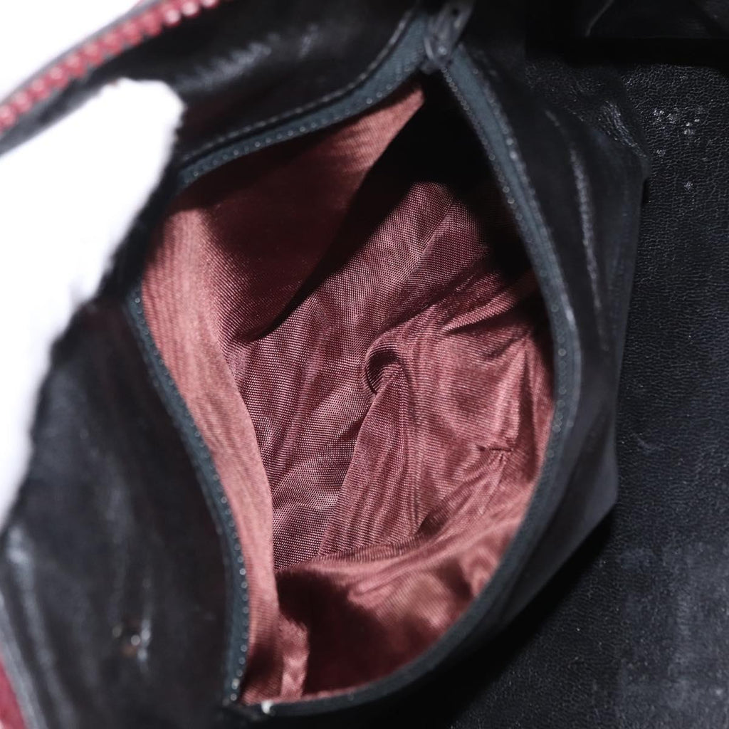 Celine Burgundy Macadam Boston Bag