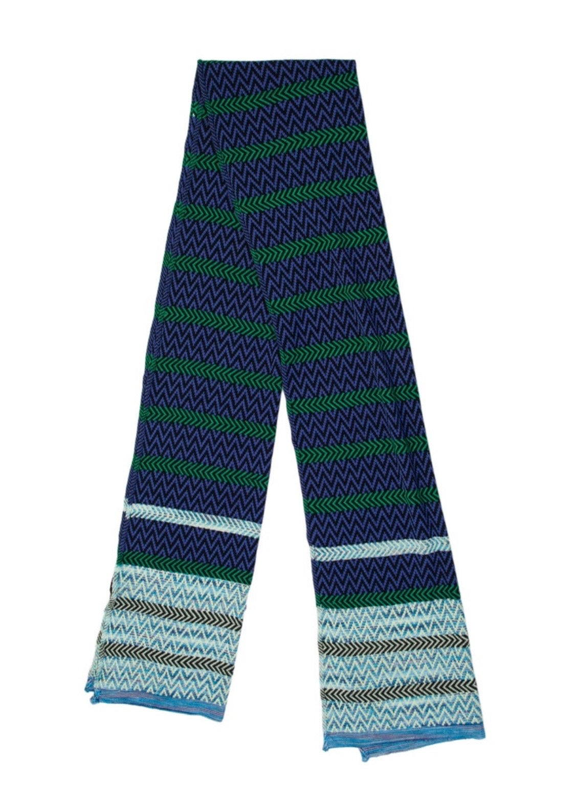 Missoni Blue Zigzag Scarf/Sarong