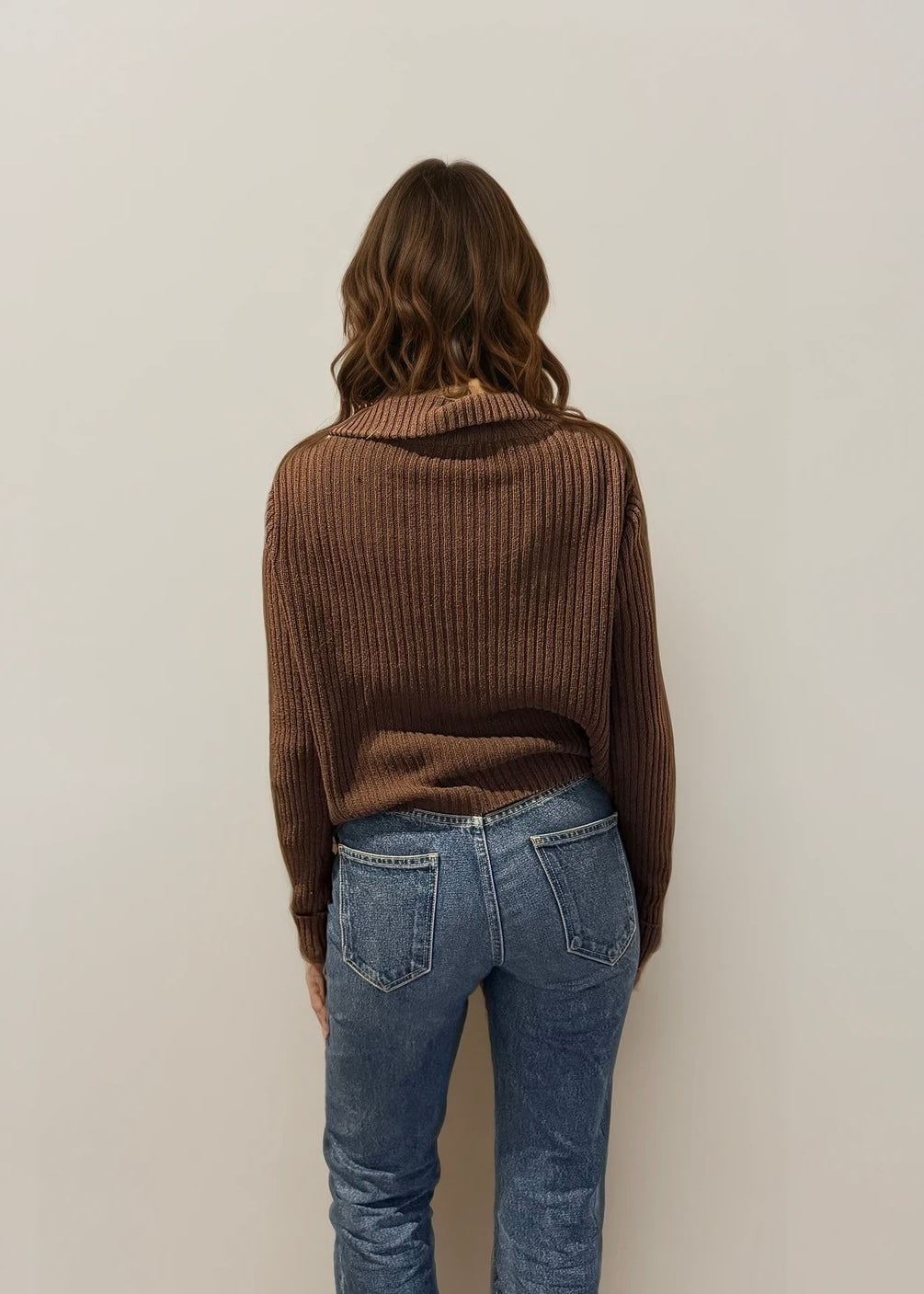 Brown Suede Crochet Jacket