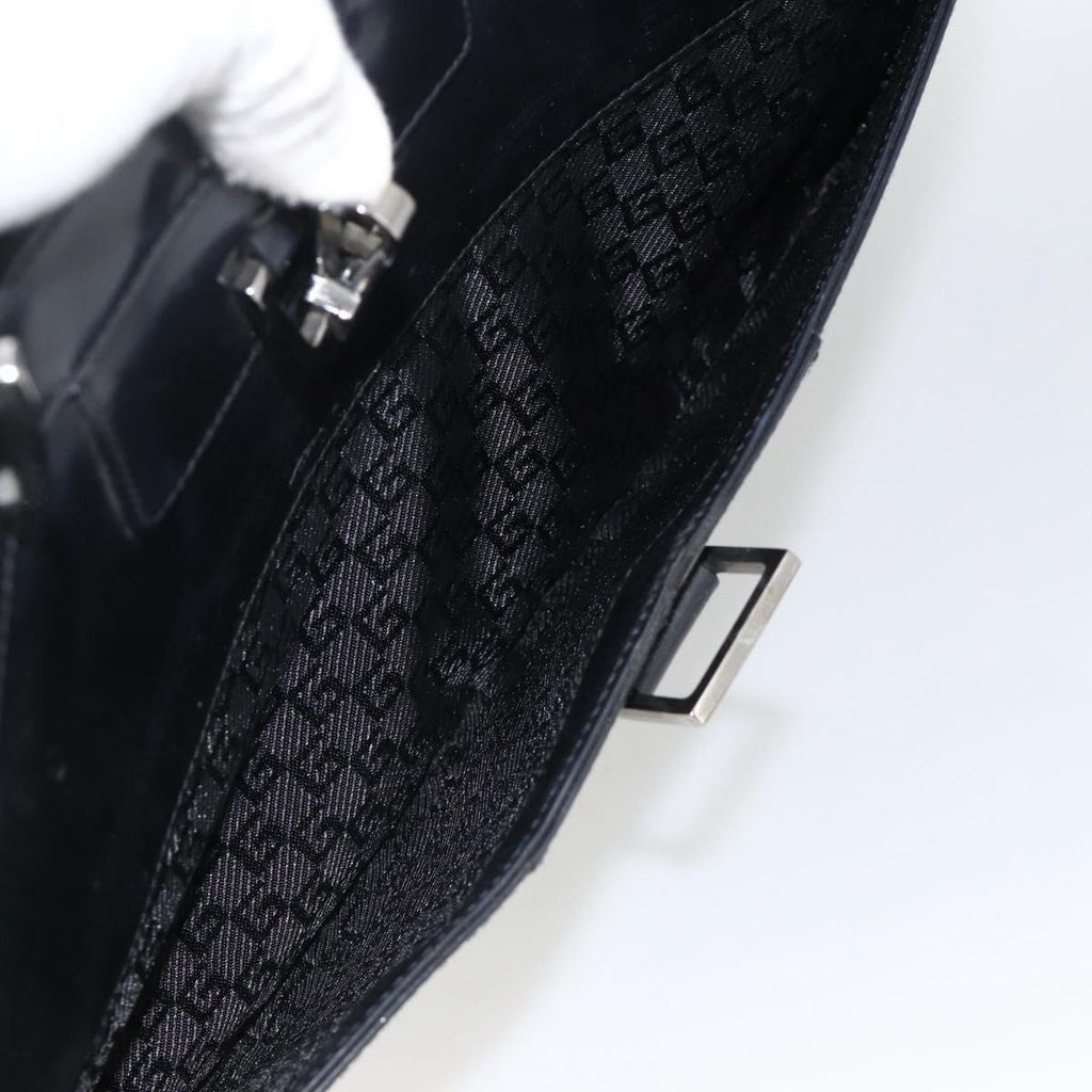 Gucci Black Leather Shoulder Bag