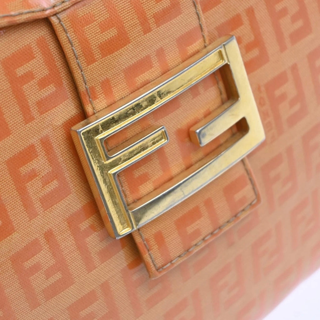 Fendi Pink Zucchino Patent Baguette