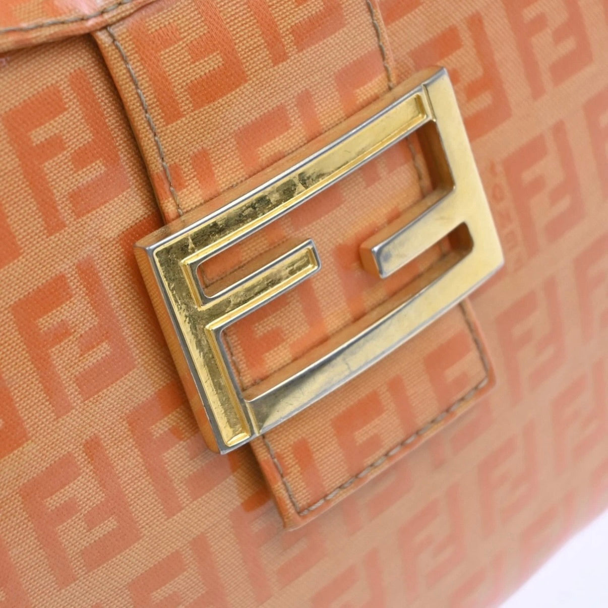 Fendi Pink Zucchino Patent Baguette