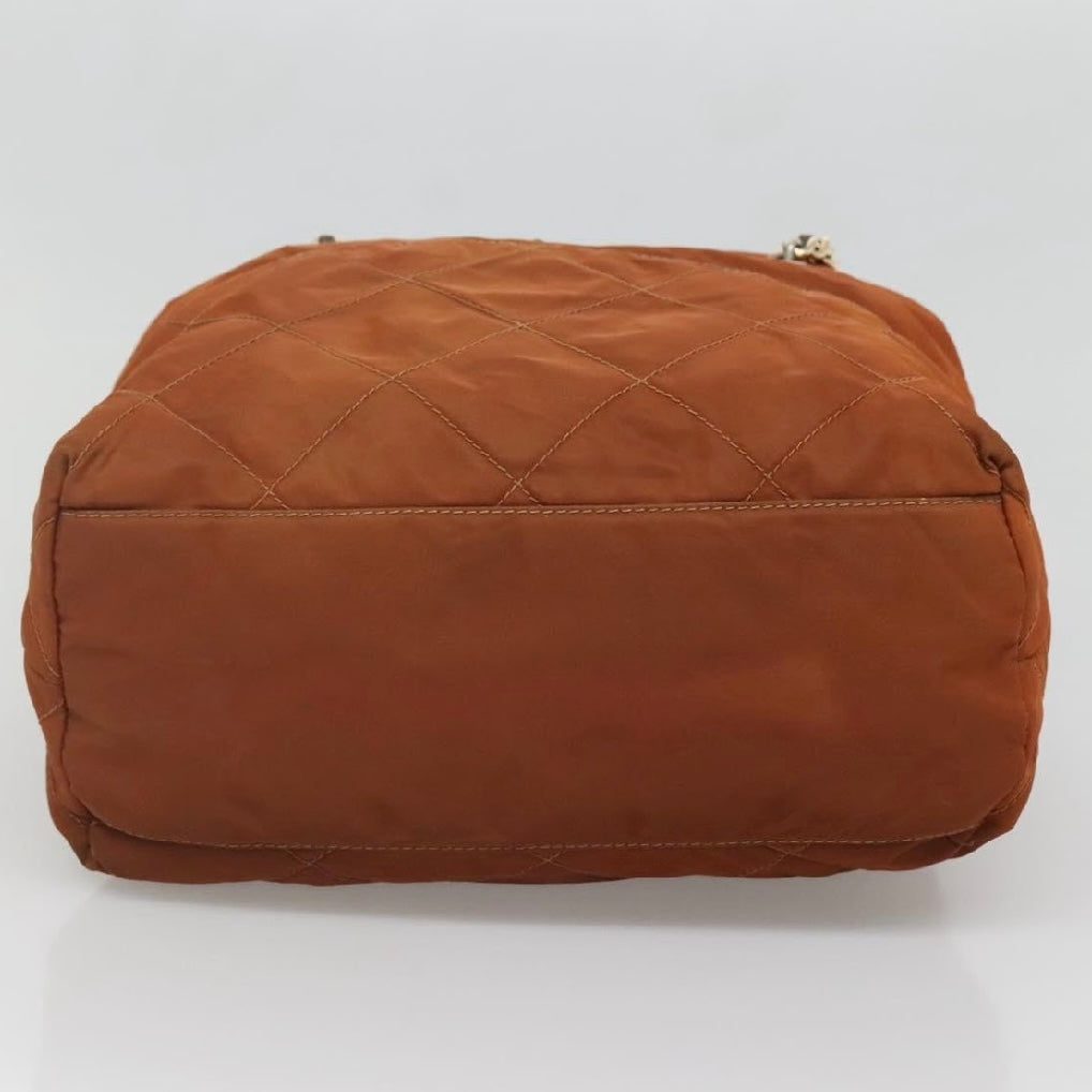 Prada Burnt Orange Chain Shoulder Bag