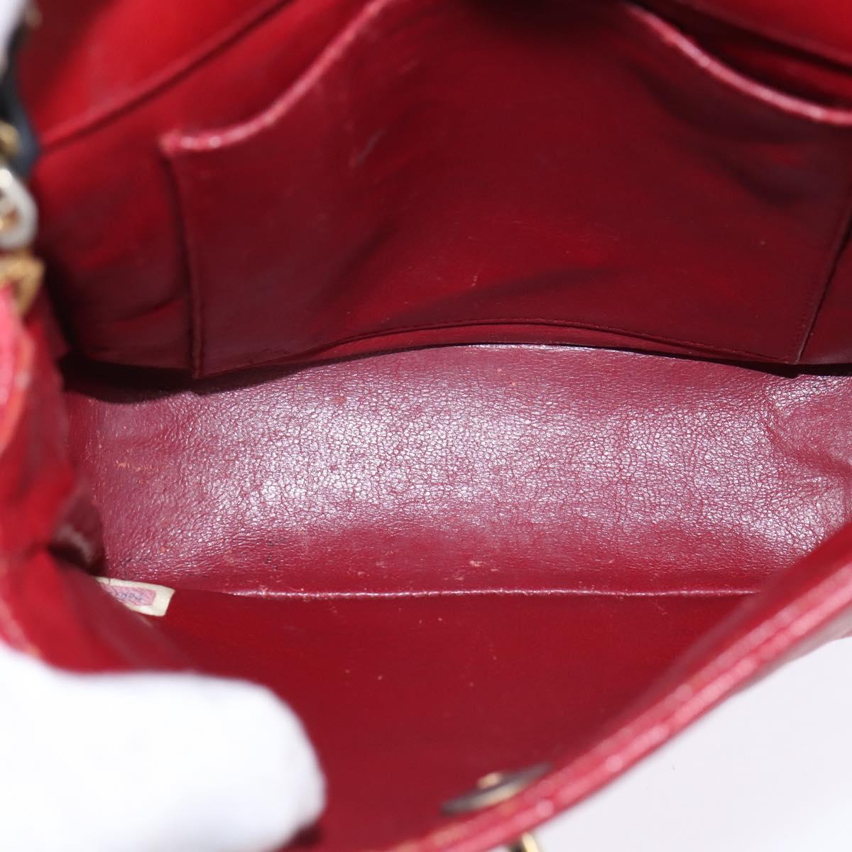 Chanel red and navy crossbody