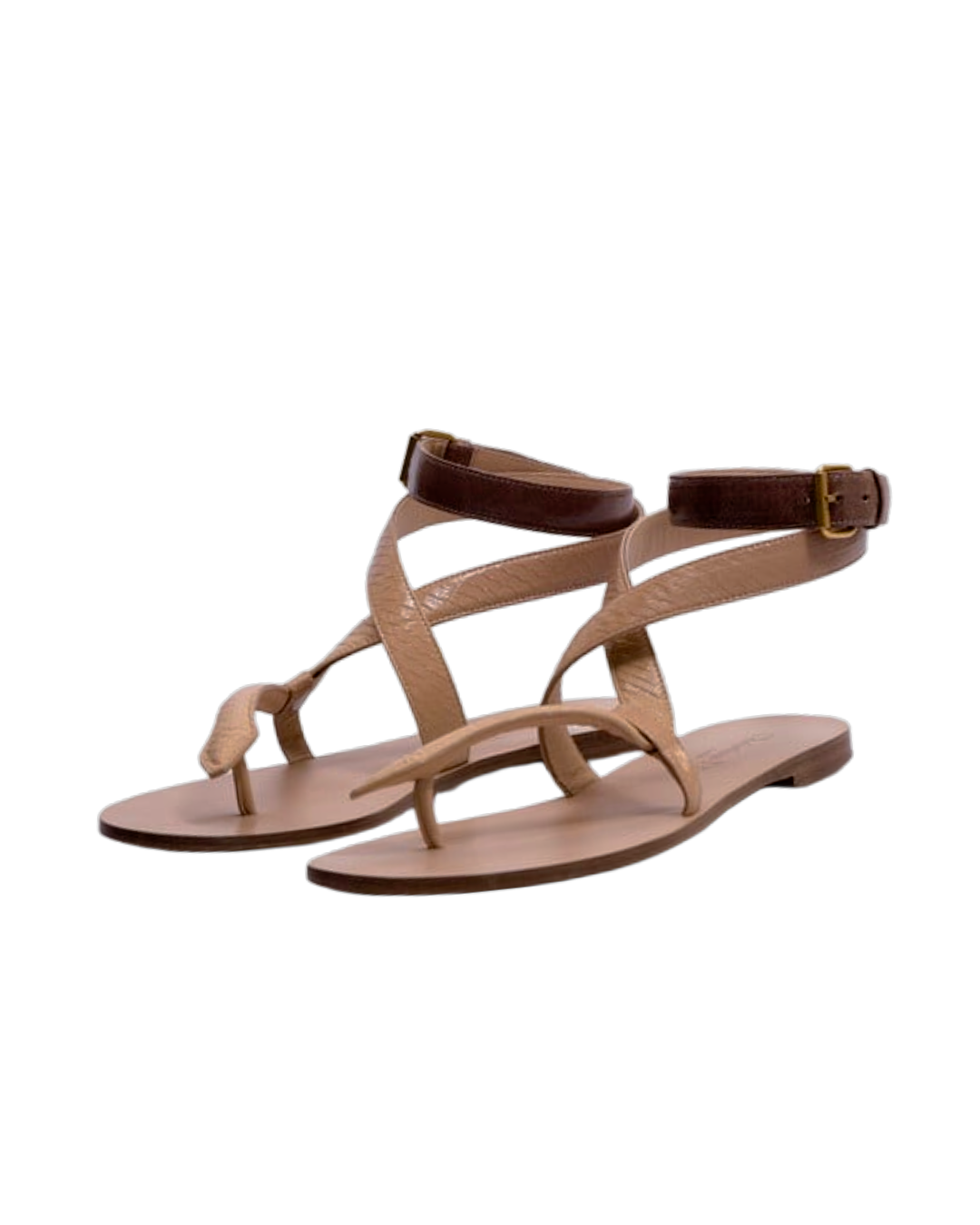 Dior Beige & Brown Snake Sandals