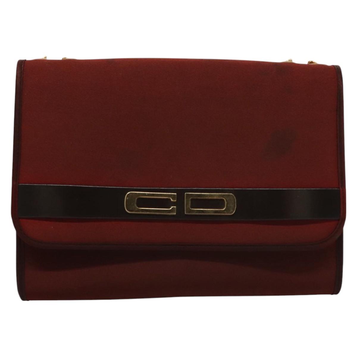 Dior Burgundy Shoulder Bag
