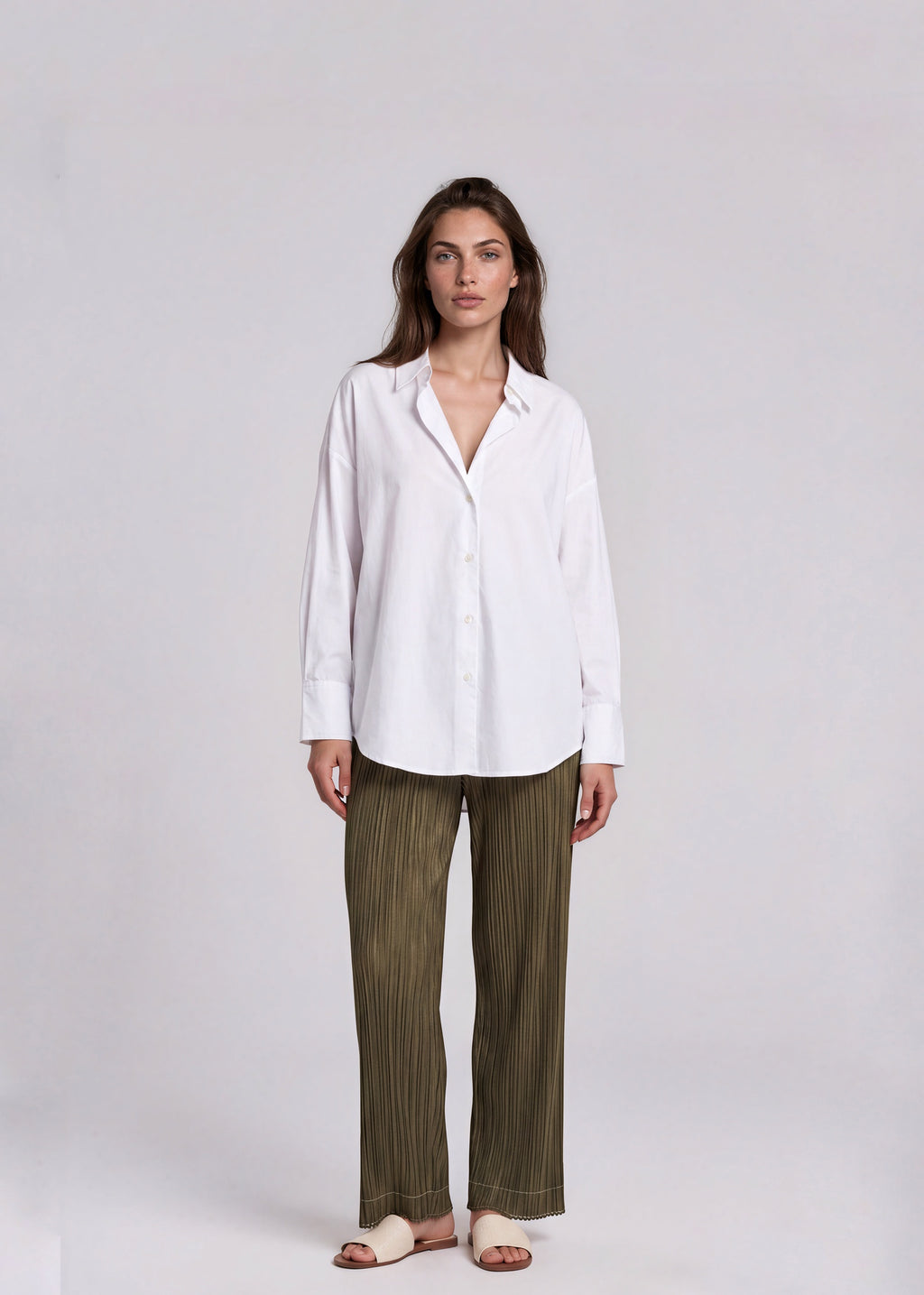 Issey Miyake Green Pants