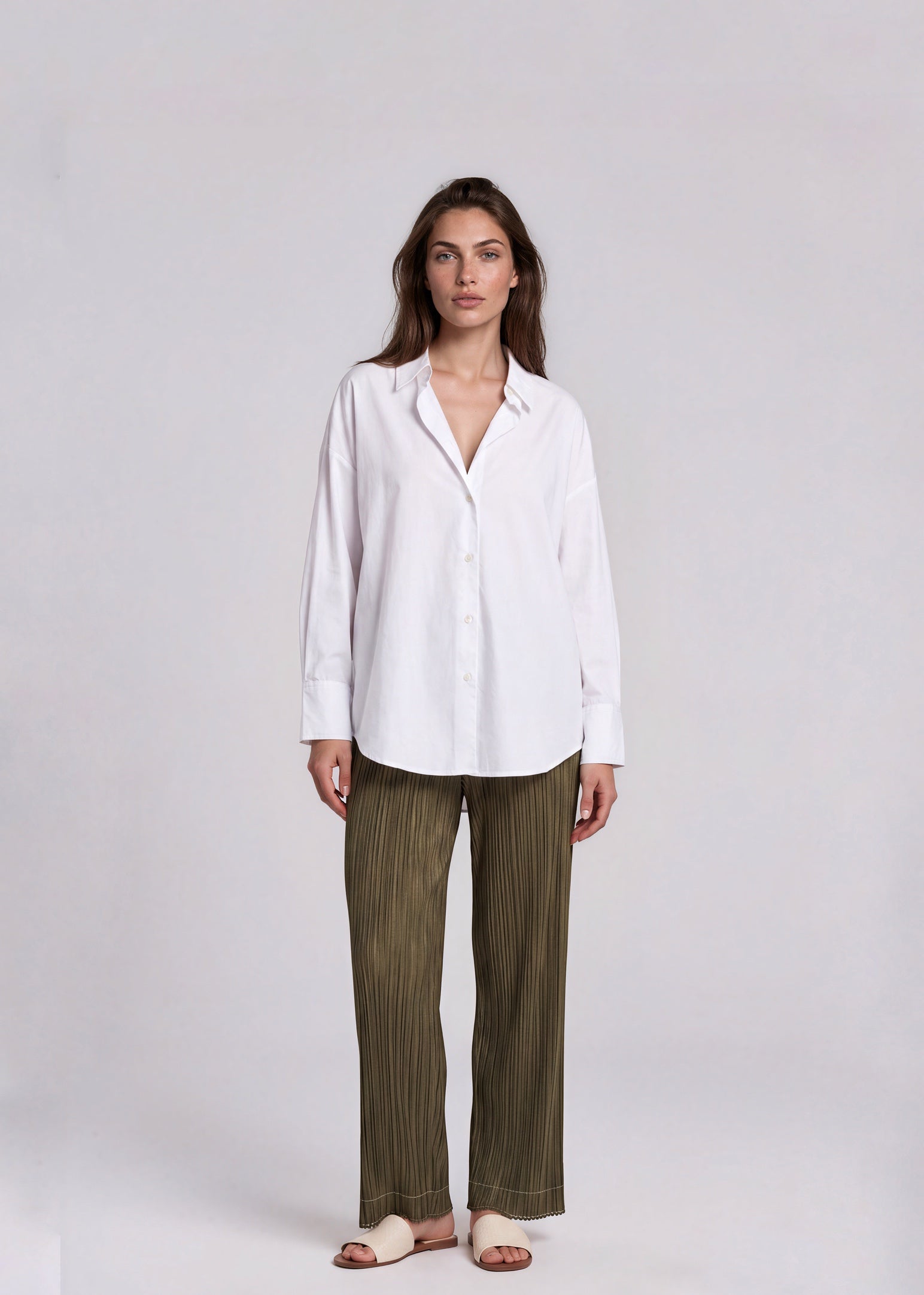 Issey Miyake Green Pants