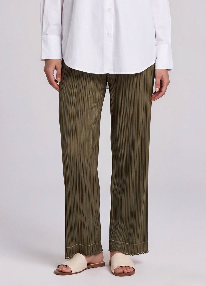 Issey Miyake Green Pants