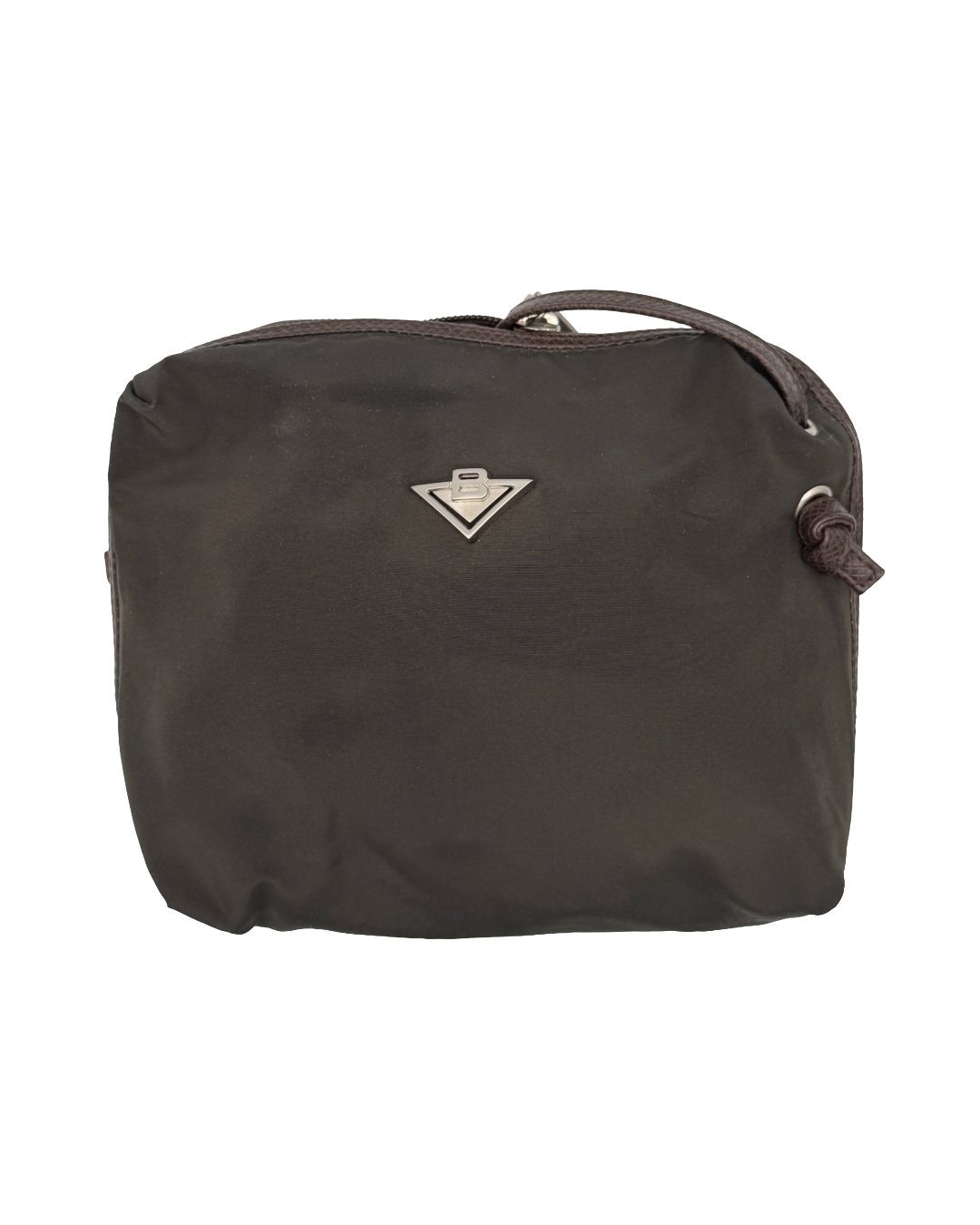 Bottega Veneta Brown Nylon Crossbody