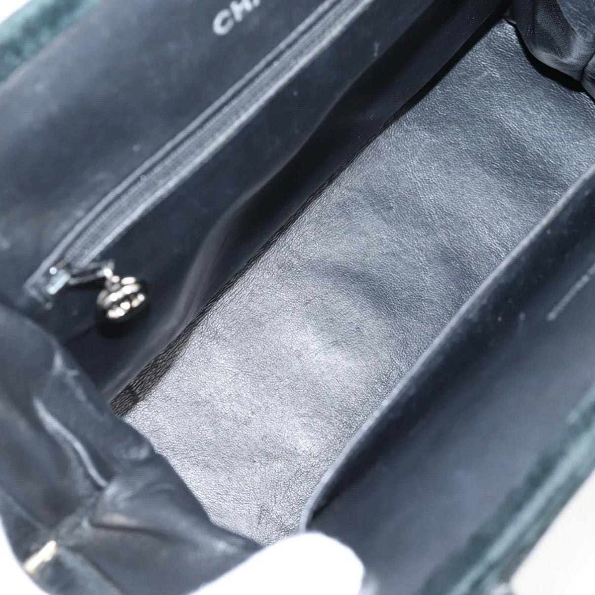 Chanel Black Velvet Handbag