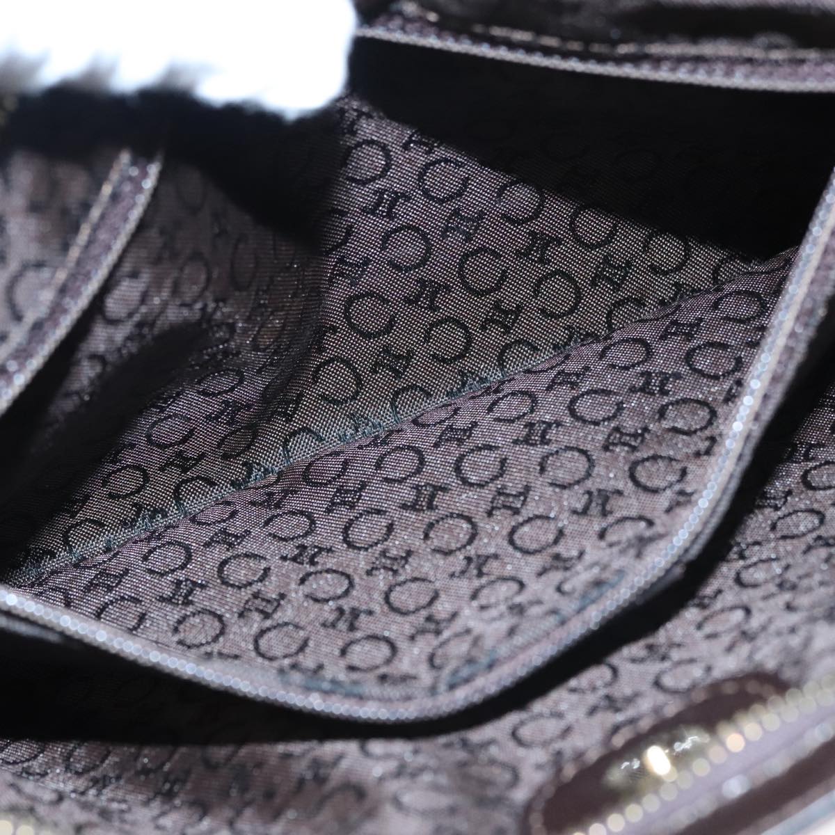 Celine Houndstooth Chain Clutch Bag