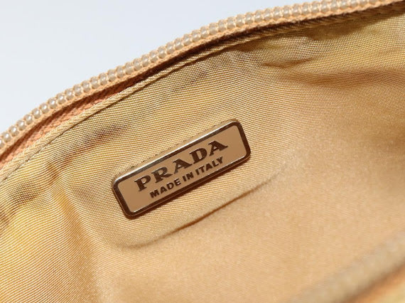 Prada Yellow Nylon Pochette