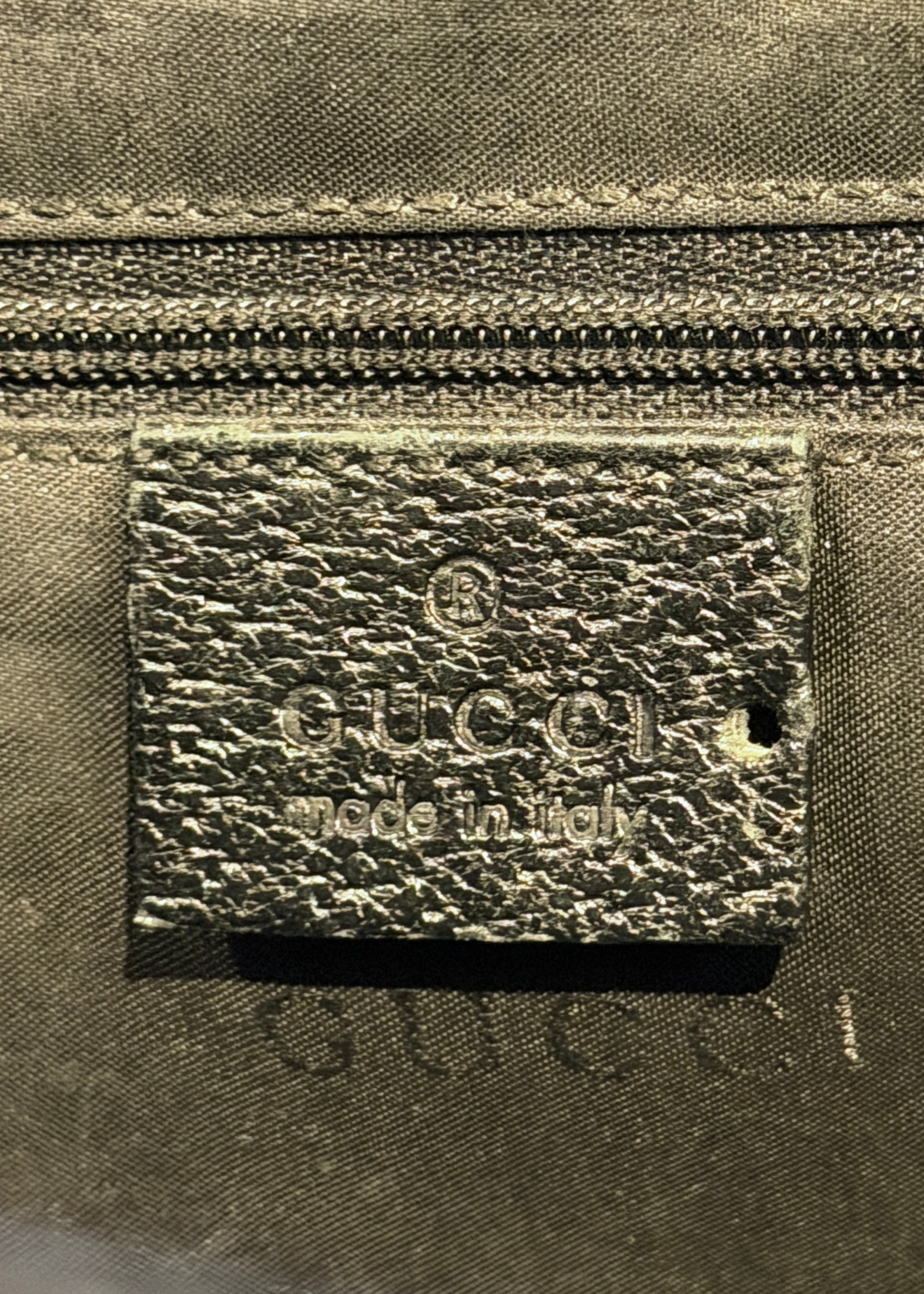 Gucci Black Leather Rectangle Jackie
