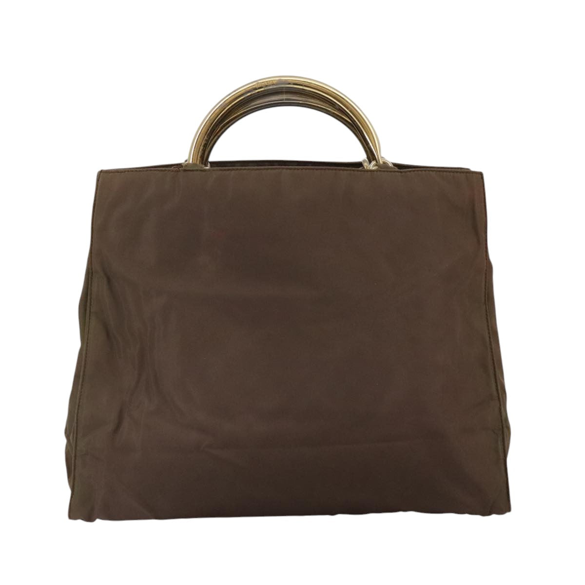 Prada Brown and Gold Handbag