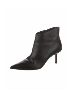 Jimmy Choo Black Leather Booties