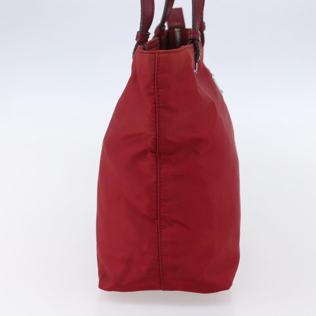 Prada Red Nylon Tote
