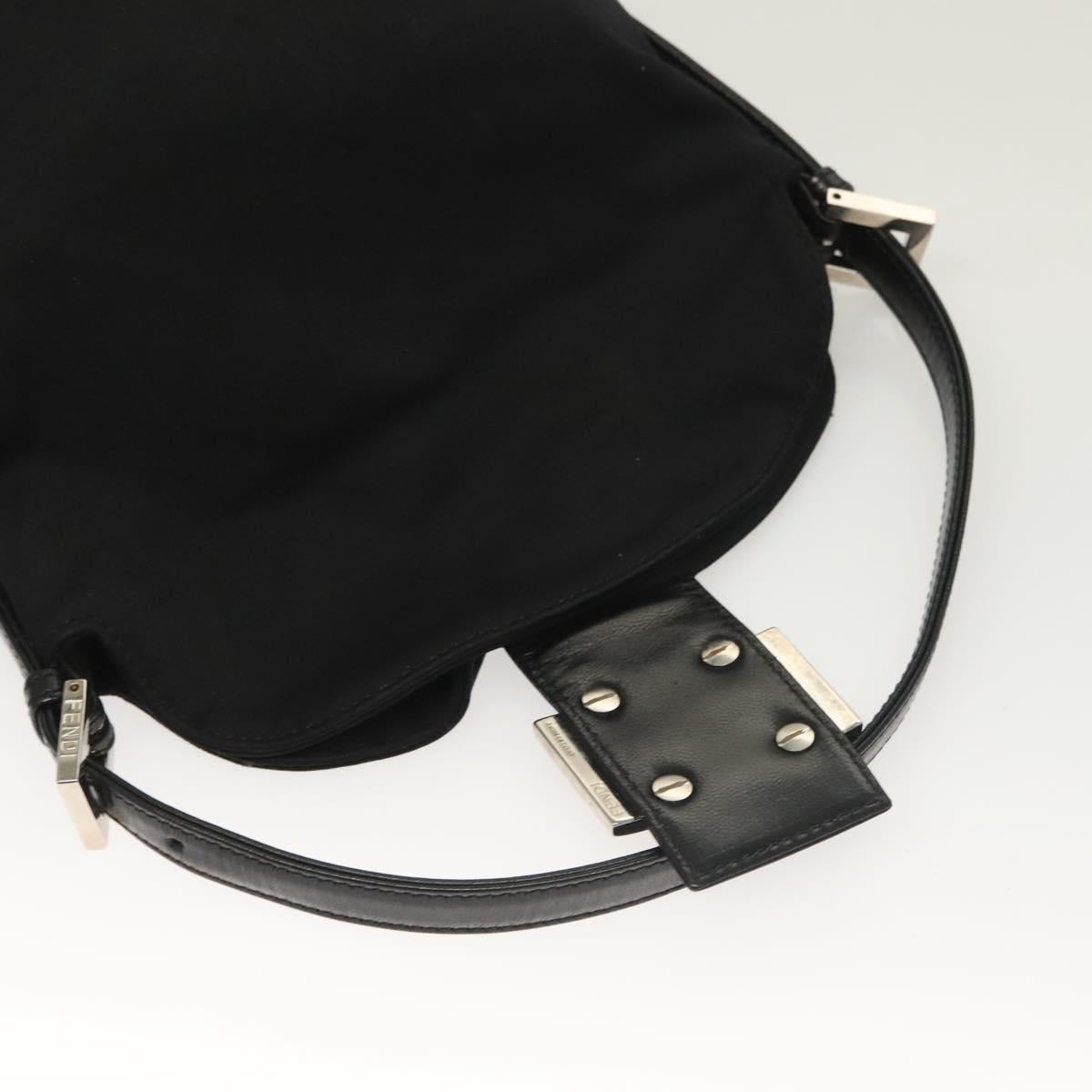 Fendi Black Rounded Baguette