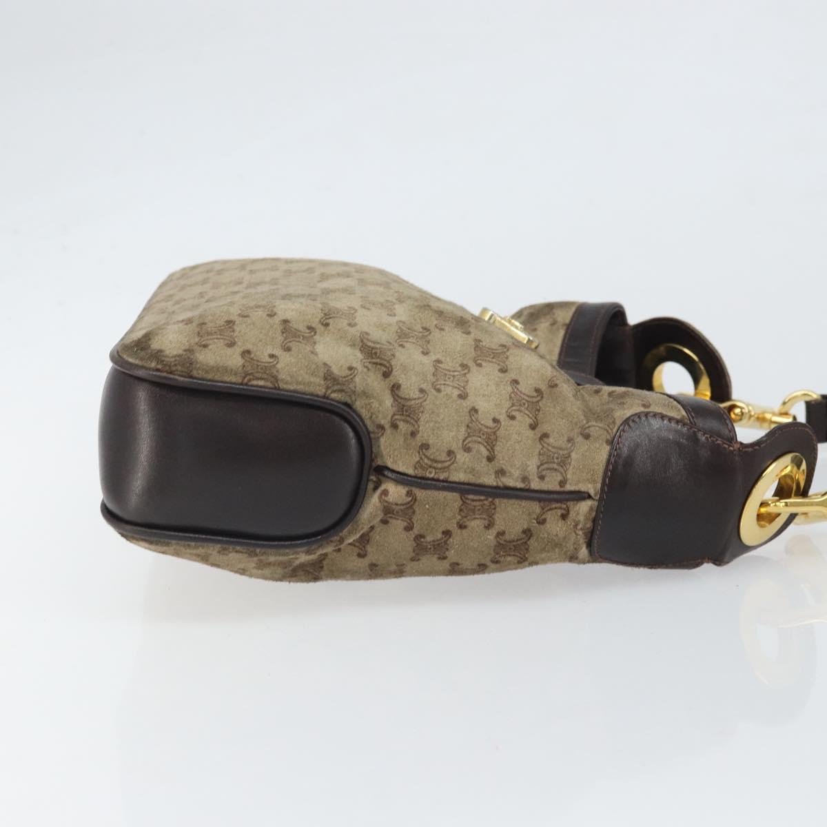 Celine Brown Suede Shoulder Bag
