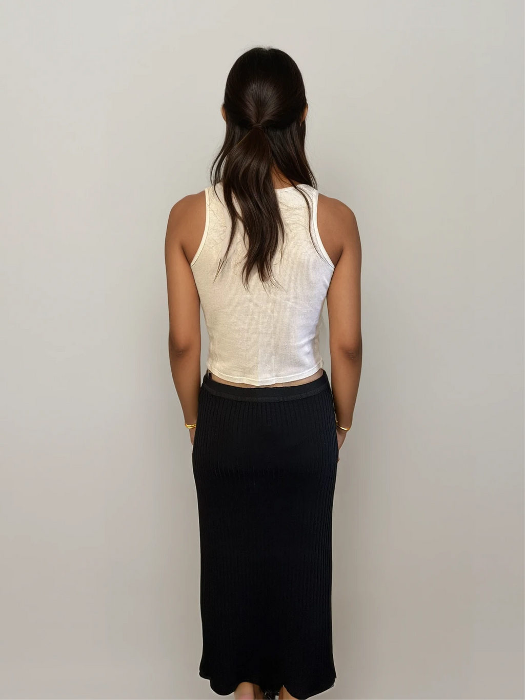 Jean Paul Gaultier Ribbed Skirt