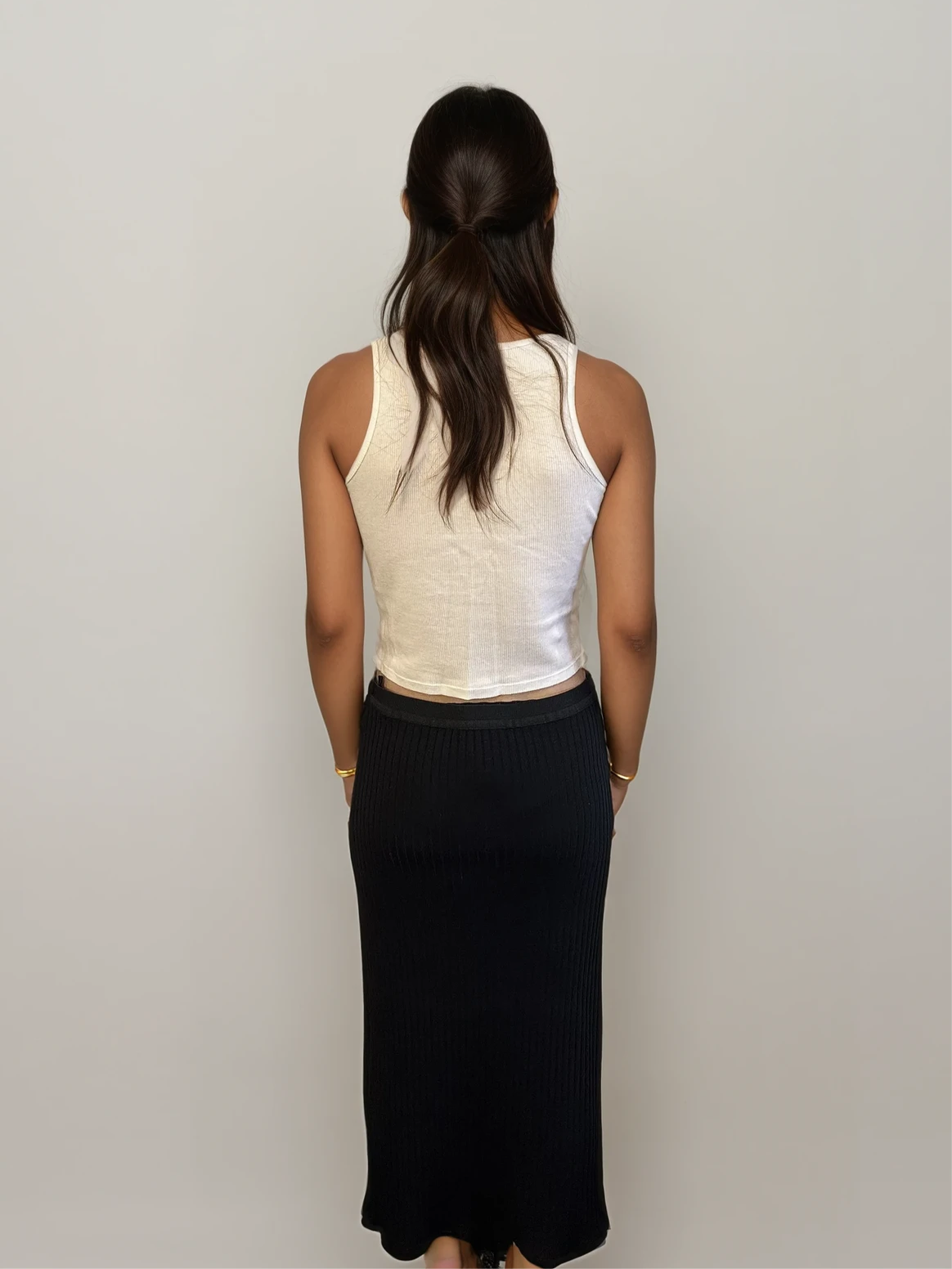 Jean Paul Gaultier Ribbed Skirt